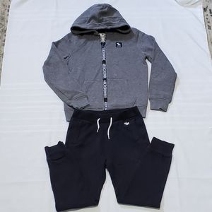 Abercrombie Kids Boys Full Zip Hoodie with Sweatpants